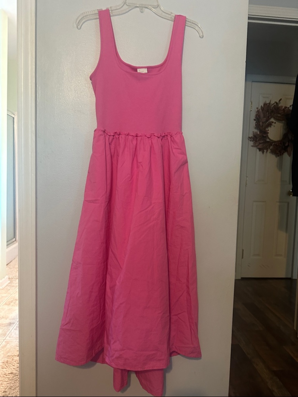 a new day Hot Pink Sleeveless Midi Dress